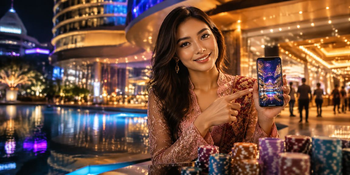Pengguna Genting Highlands menggunakan aplikasi 105 untuk akses kasino mudah alih
